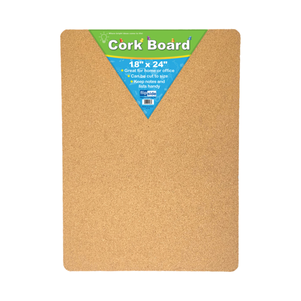 Flipside Products 18 x 24 Cork Bulletin Board 10086